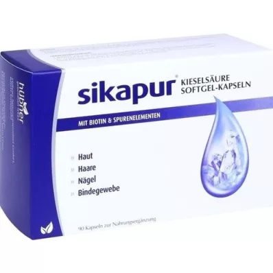 SIKAPUR Piihappopehmytkapseli, jossa on biotiinia, 90 kpl