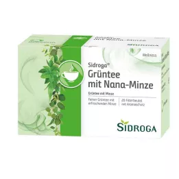 SIDROGA Wellness vihreää teetä ja Nana Minttu suodatinpussi, 20X1.5 g