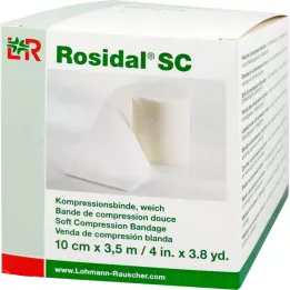 ROSIDAL SC Kompressiosidos pehmeä 10 cm x 3,5 m, 1 kpl