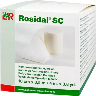 ROSIDAL SC Kompressiosidos pehmeä 10 cm x 3,5 m, 1 kpl ROSIDAL SC Kompressiosidos pehmeä 10 cm x 3,5 m, 1 kpl