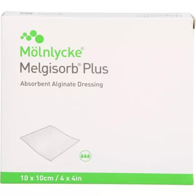 MELGISORB Plus Alginatesidos 10x10 cm steriili, 10 kpl