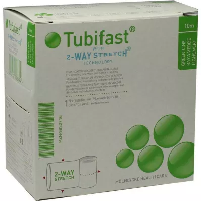 TUBIFAST 2-Way Stretch 5 cmx10 m vihreä, 1 kpl