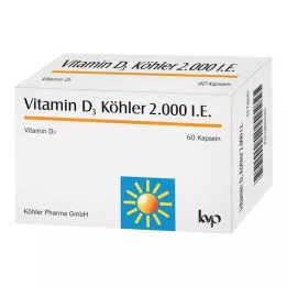 VITAMIN D3 KÖHLER 2 000 I.U. kapselia, 60 kpl