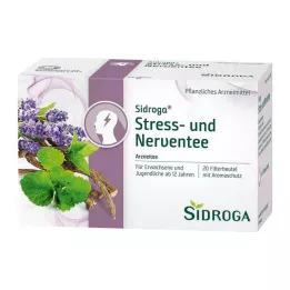 SIDROGA Stressi- ja hermotee suodatinpussi, 20X2.0 g