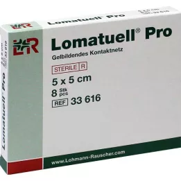 LOMATUELL Per 5x5 cm steriili, 8 kpl
