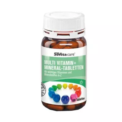 SOVITA CARE Monivitamiini+mineraalitabletit, 100 kpl SOVITA CARE Monivitamiini+mineraalitabletit, 100 kpl