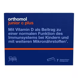 ORTHOMOL Junior C plus -rakeet, 7 kpl