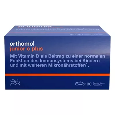 ORTHOMOL Junior C plus purutabletti metsämarja, 30 kpl