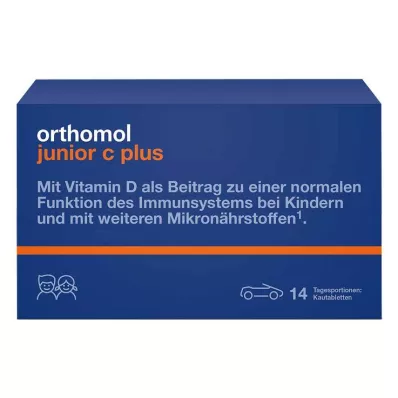 Orthomol Junior C plus purutabletit mandariini, 14 kpl