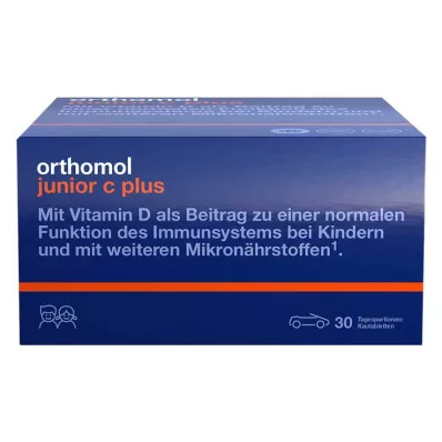 ORTHOMOL Junior C plus purutabletti mandariini/oranssi, 30 kpl ORTHOMOL Junior C plus purutabletti mandariini/oranssi, 30 kpl