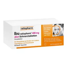 IBU-RATIOPHARM 400 mg akut Schmerztbl.Filmtabl., 50 kpl