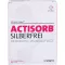 ACTISORB SILBERFREI 6,5x9,5 cm aktiivihiili, 10 kpl