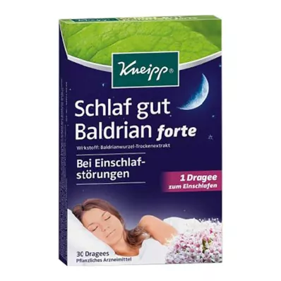 KNEIPP Sleep well valerian forte -tabletit, 30 kpl