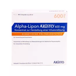 ALPHA LIPON Aristo 600 mg konsentroitua infuusiokonsentraattia varten, 5X24 ml