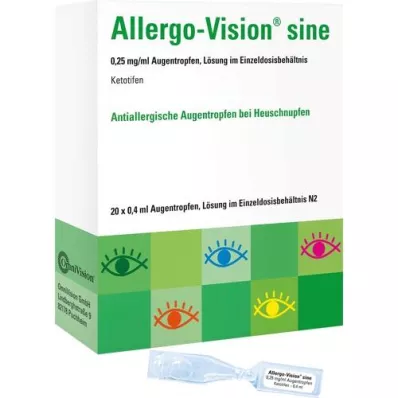 ALLERGO-VISION sine 0,25 mg/ml AT kerta-annoksena, 20X0,4 ml