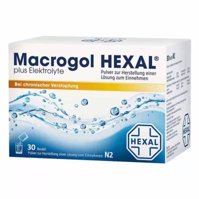 MACROGOL HEXAL sekä elektrolyytit Plv.z.H.e.L.z.E., 30 kpl