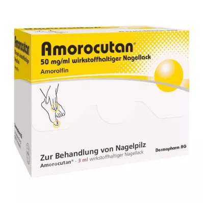 AMOROCUTAN 50 mg/ml vaikuttavaa ainetta sisältävä kynsilakka, 3 ml AMOROCUTAN 50 mg/ml vaikuttavaa ainetta sisältävä kynsilakka, 3 ml