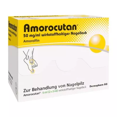 AMOROCUTAN 50 mg/ml vaikuttavaa ainetta sisältävä kynsilakka, 6 ml