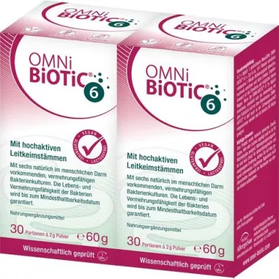 OMNI BiOTiC 6 -jauhe tuplapakkaus, 2X60 g