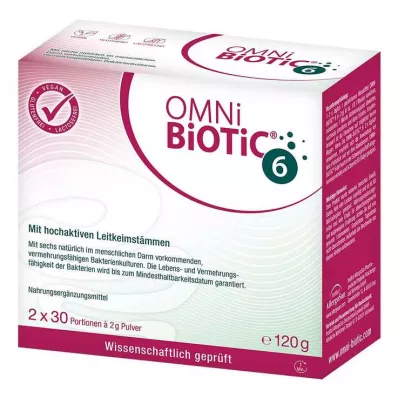Omni Biotic 6 jauhe, 2X60 g Omni Biotic 6 jauhe, 2X60 g