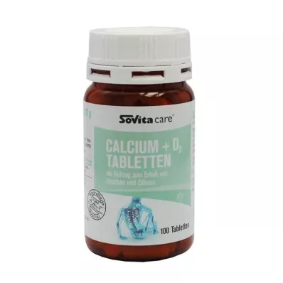 Sovita care Calcium + D3 tabletit, 100 kpl Sovita care Calcium + D3 tabletit, 100 kpl