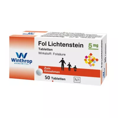 Fol Lichtenstein 5 mg tabletit, 50 kpl