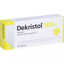 DEKRISTOL 500 I.E.-tablettia, 50 kpl