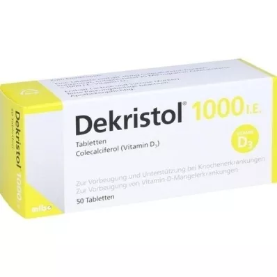 DEKRISTOL 1000 I.U.-tablettia, 50 kpl