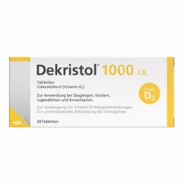 DEKRISTOL 1000 I.U.-tablettia, 50 kpl