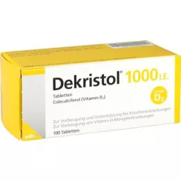 DEKRISTOL 1000 I.U.-tablettia, 100 kpl