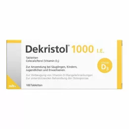DEKRISTOL 1000 I.U.-tablettia, 100 kpl