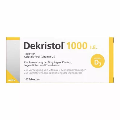 DEKRISTOL 1000 I.U.-tablettia, 100 kpl