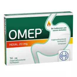 OMEP HEXAL 20 mg enteropäällysteiset kovat kapselit, 14 kpl