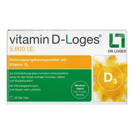 VITAMIN D-LOGES 5 600 I.U. viikoittainen depottabletti purutabletti, 30 kpl