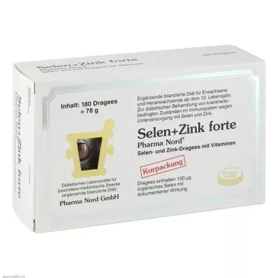 Seleeni + sinkki Pharma Nord Dragees, 180 kpl Seleeni + sinkki Pharma Nord Dragees, 180 kpl