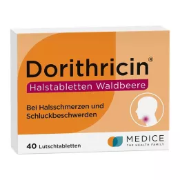 DORITHRICIN Kurkkupastillit metsämarja, 40 kpl