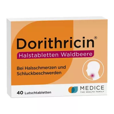 DORITHRICIN Kurkkupastillit metsämarja, 40 kpl DORITHRICIN Kurkkupastillit metsämarja, 40 kpl