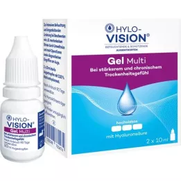 HYLO-VISION Gel multi -silmätipat, 2X10 ml