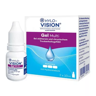 HYLO-VISION Gel Multi -silmätipat, 2X10 ml