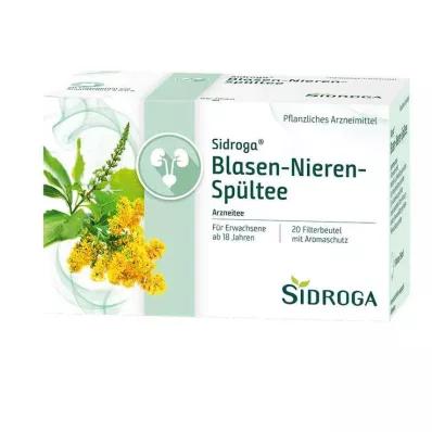 Sidroga virtsarakon ja munuaisten huuhteluteesuodatinpussit, 20x2,0 g