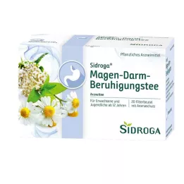 SIDROGA Ruoansulatuskanavan rauhoittava teesuodatinpussi, 20X2.0 g, 20X2.0 g