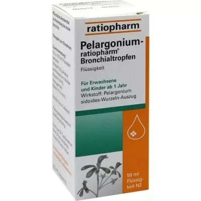 PELARGONIUM-RATIOPHARM Keuhkoputkitipat, 50 ml