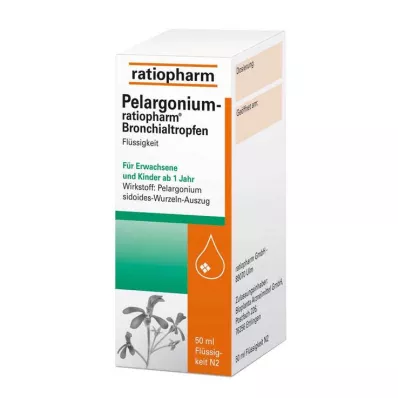 PELARGONIUM-RATIOPHARM Keuhkoputkitipat, 50 ml