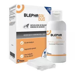 BLEPHASOL Duo 100 ml voidetta+100 puhdistustyynyä, 1 p