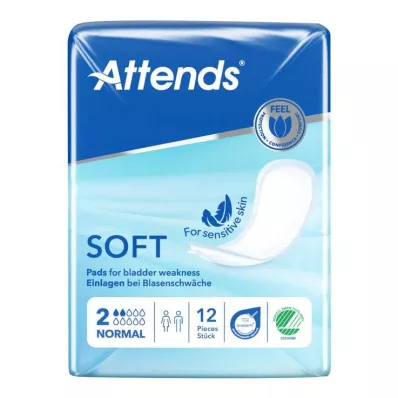Attends Soft 2 normaalia anatomista pohjallista, 12 kpl