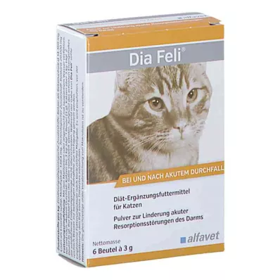 DIA FELI Jauhe kissoille, 6X3 g DIA FELI Jauhe kissoille, 6X3 g