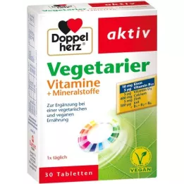 DOPPELHERZ Kasvissyöjä Vitamins+Minerals Active, 30 kpl