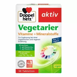 DOPPELHERZ Kasvissyöjä Vitamins+Minerals Active, 30 kpl