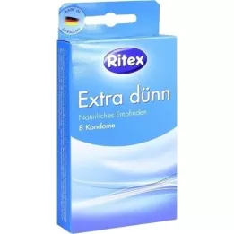 RITEX erittäin ohuet kondomit, 8 kpl