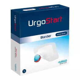 URGOSTART Border 8x8 cm vaahtomuovinen haavasidos, 10 kpl